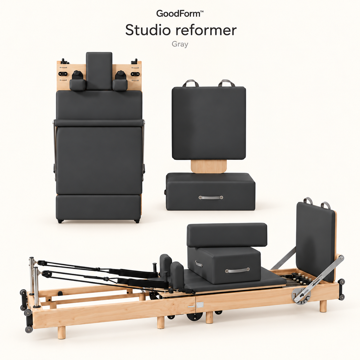 GoodForm™ Wooden Studio Pilates Reformer