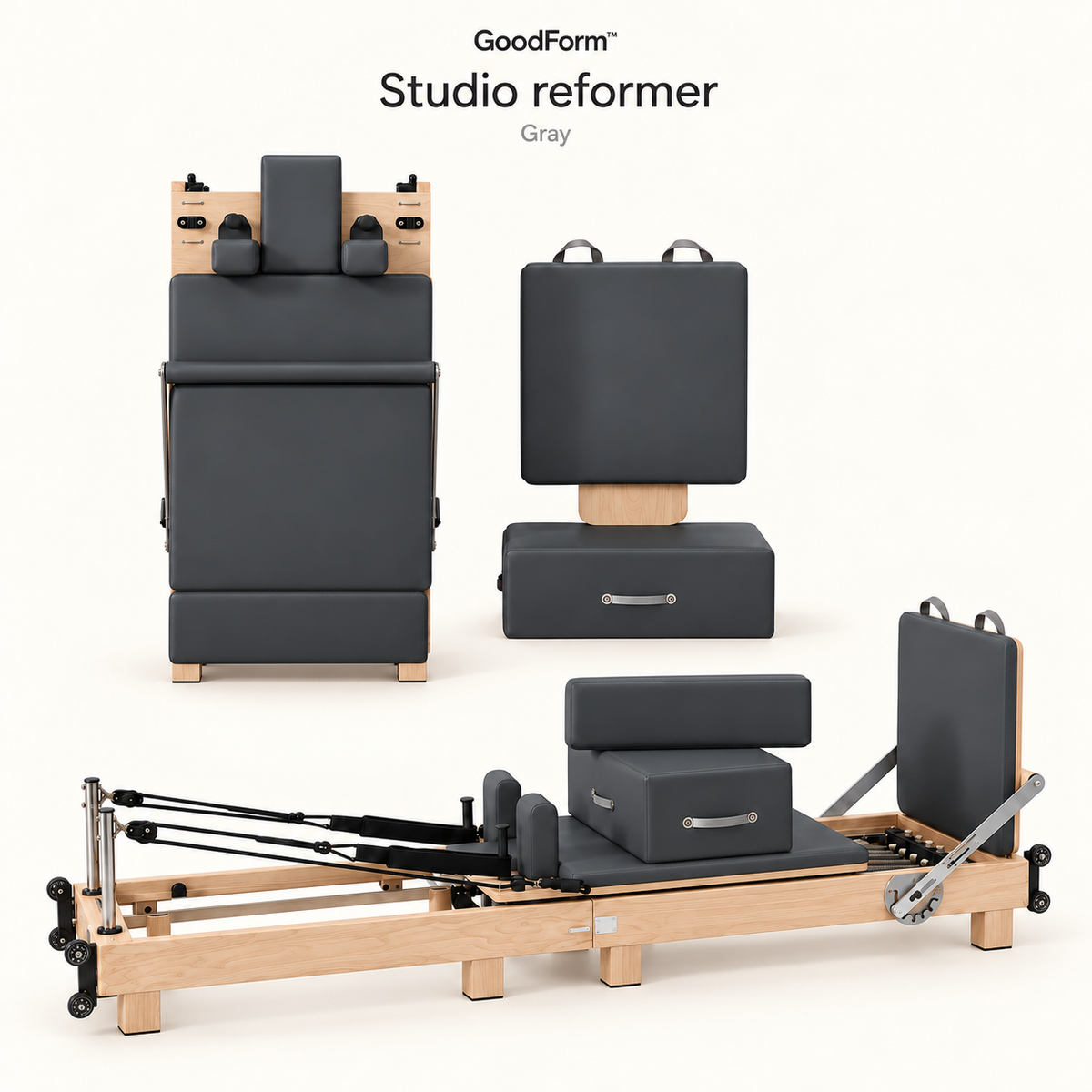 GoodForm™ Wooden Studio Pilates Reformer