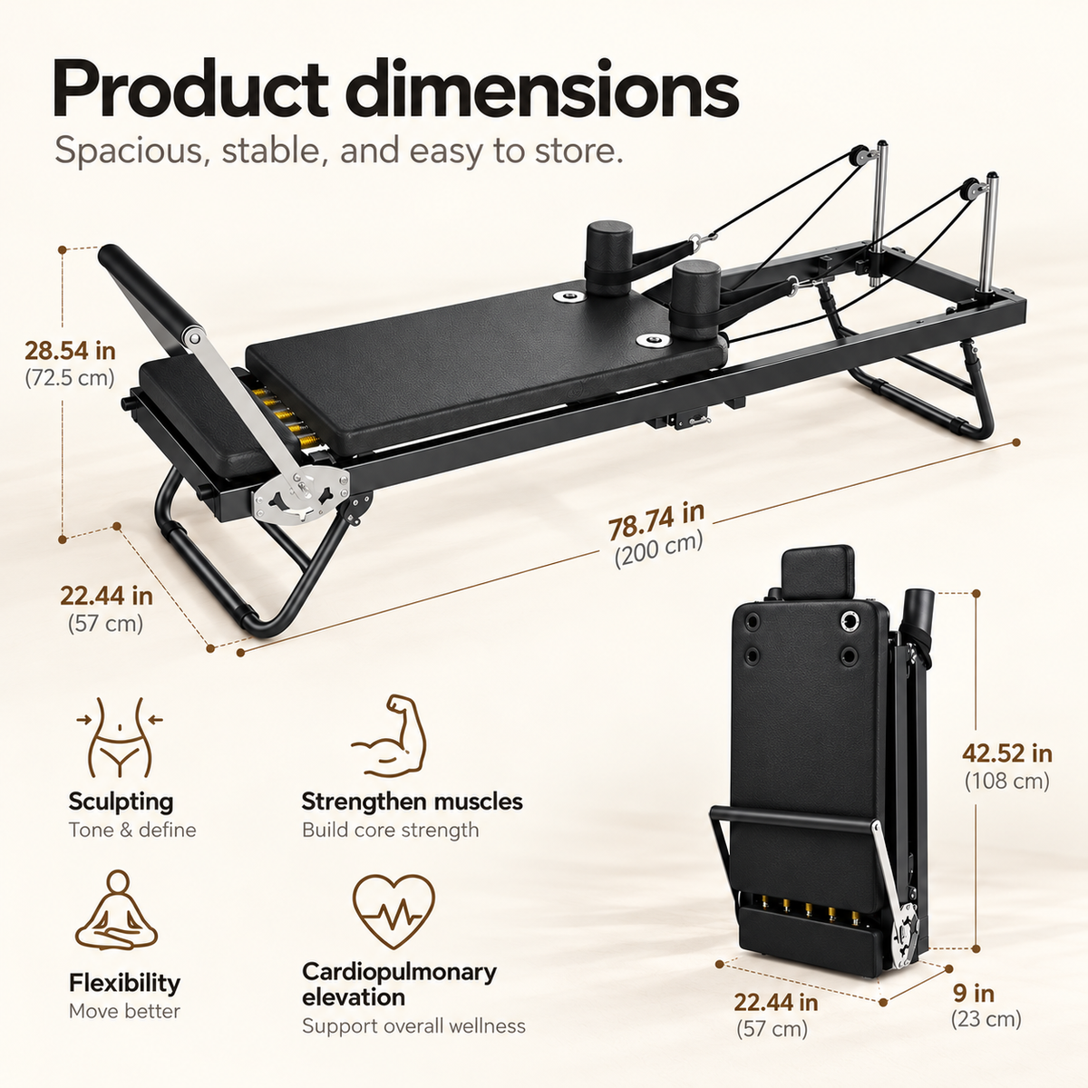 GoodForm™ Home Pilates Reformer
