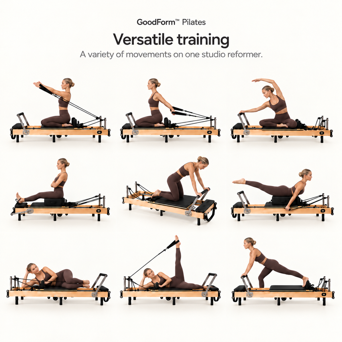 GoodForm™ Wooden Studio Pilates Reformer