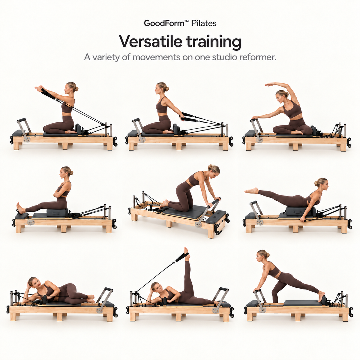 GoodForm™ Wooden Studio Pilates Reformer