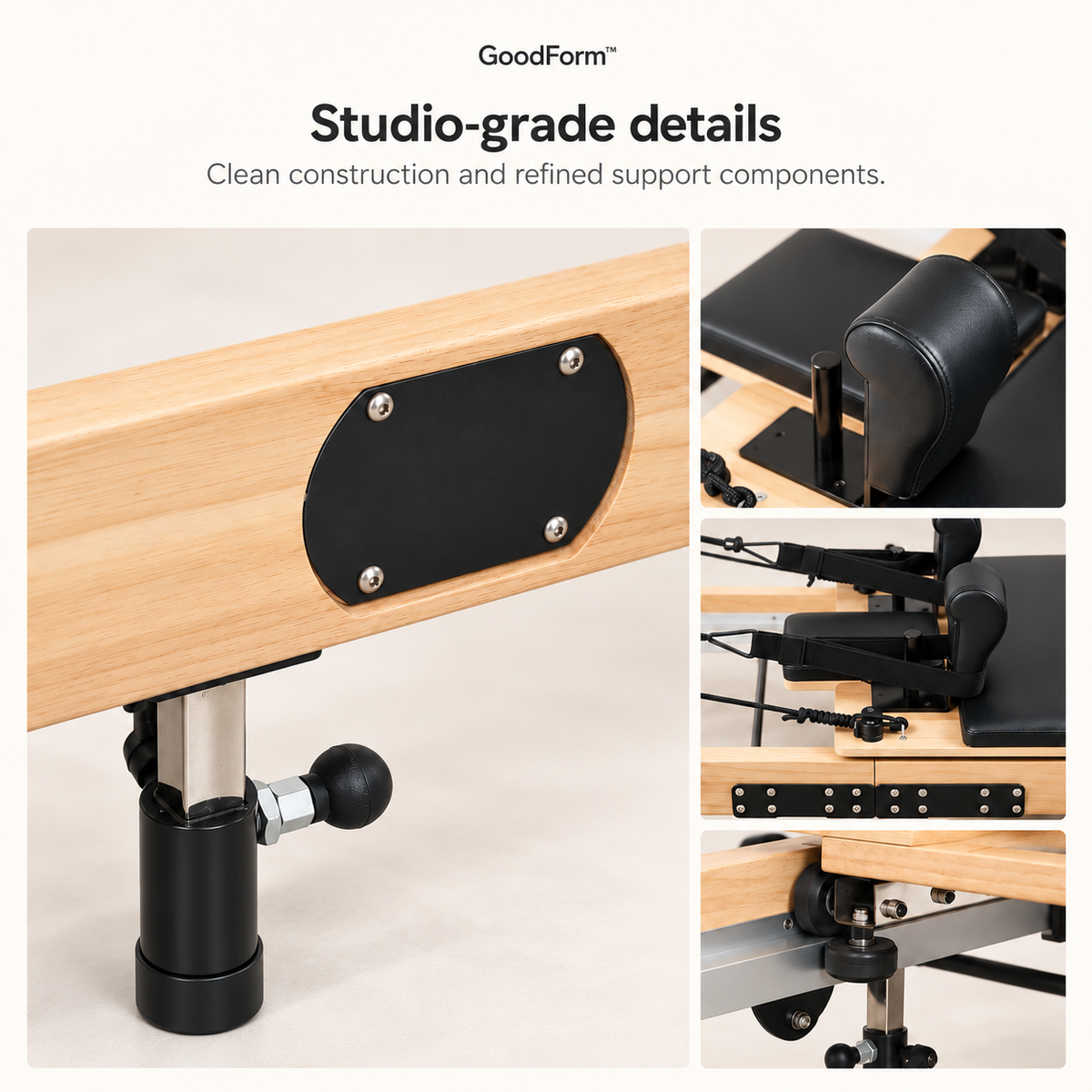 GoodForm™ Wooden Studio Pilates Reformer
