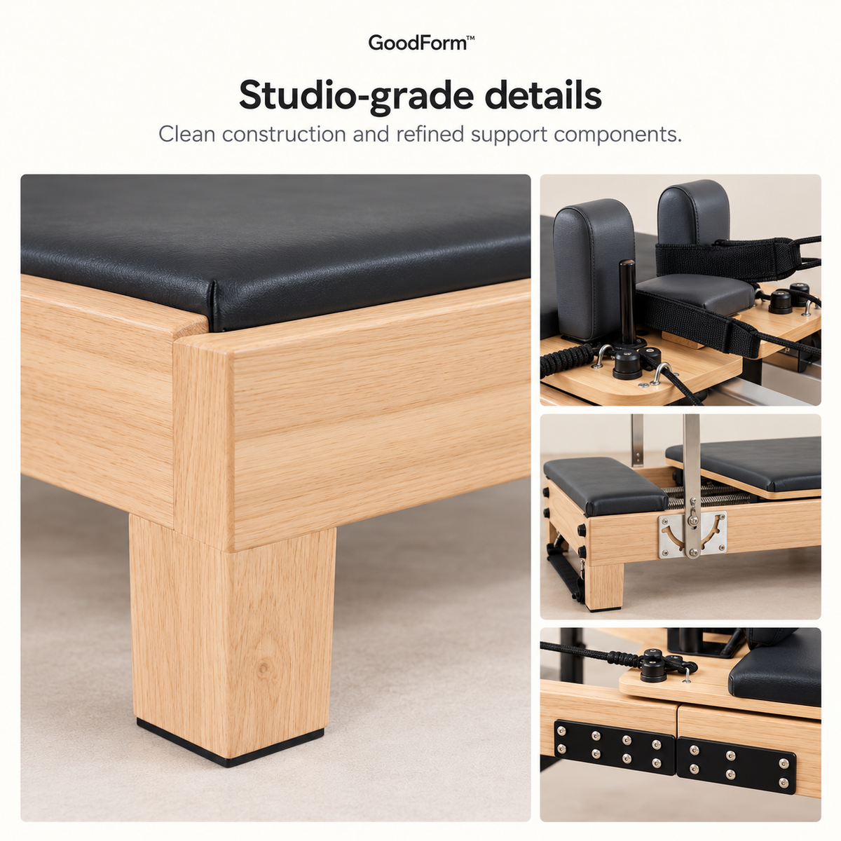 GoodForm™ Wooden Studio Pilates Reformer
