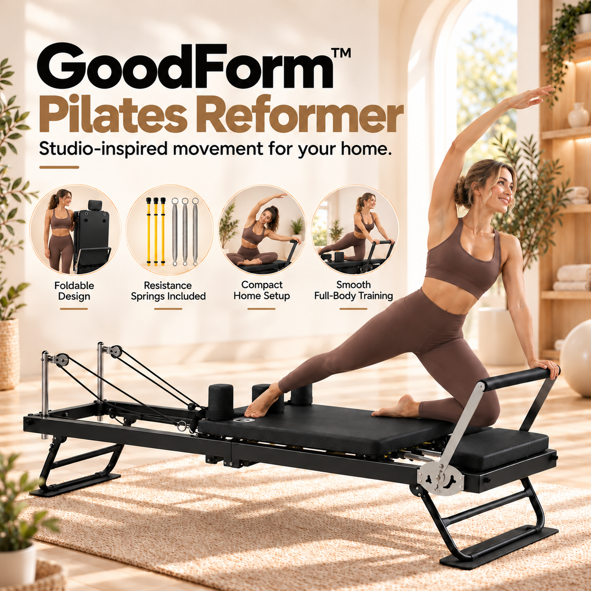 GoodForm™ Home Pilates Reformer