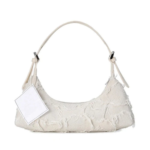Trendy Patchwork Canvas Underarm Bag Retro Women's Clutch Bag Designer Handbag Luxury Shoulder Bags For Women Bolsa De Hombro