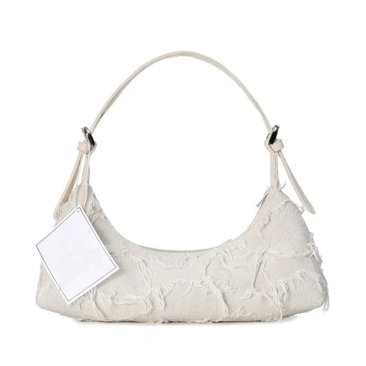 Trendy Patchwork Canvas Underarm Bag Retro Women's Clutch Bag Designer Handbag Luxury Shoulder Bags For Women Bolsa De Hombro