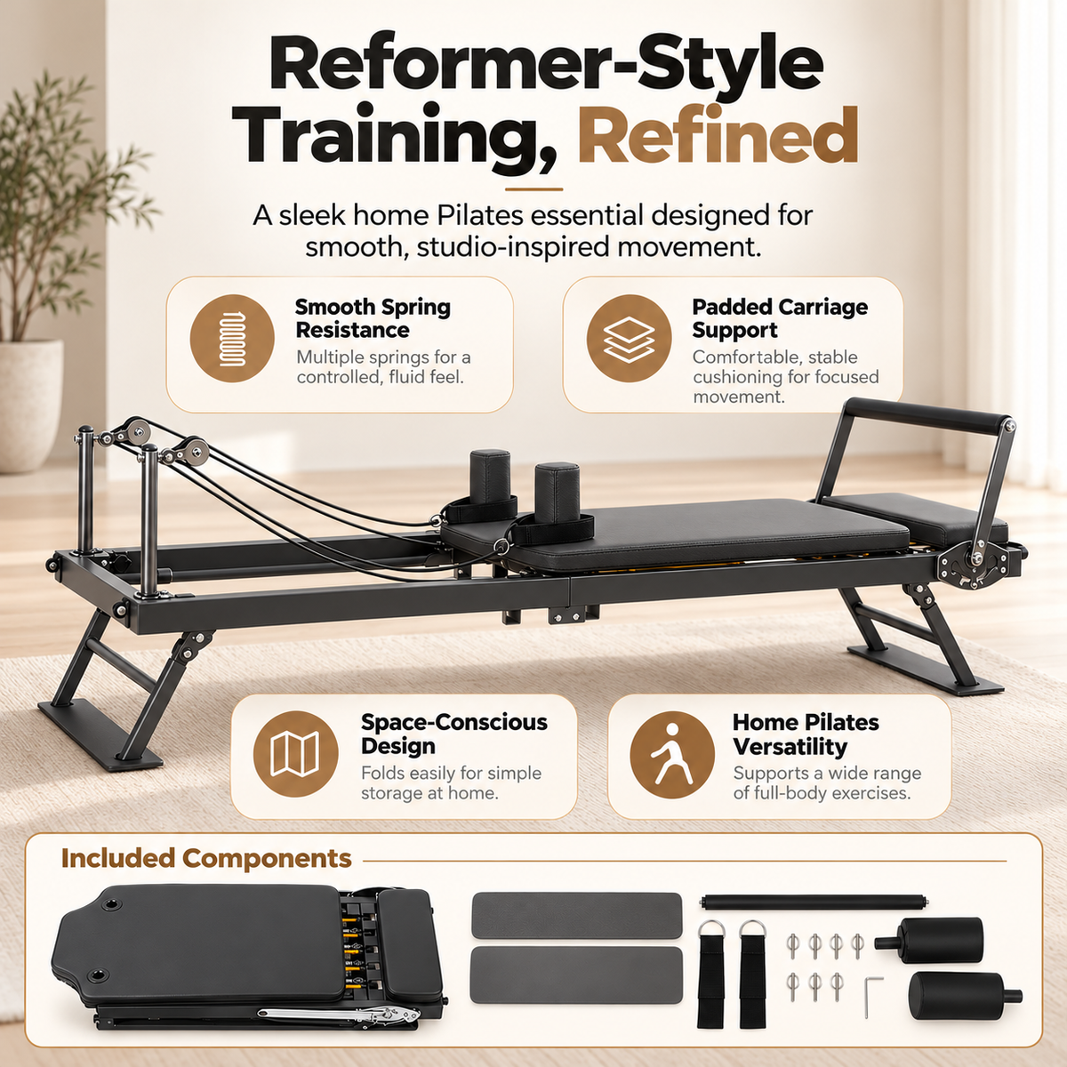 GoodForm™ Home Pilates Reformer