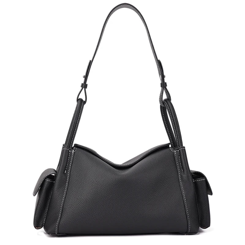 Aveline Leather Shoulder Bag