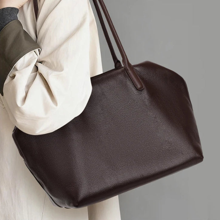 Virelle Leather Tote Bag