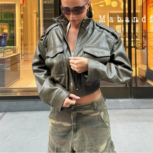 Arden Cropped Moto Jacket