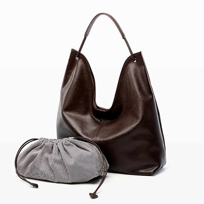 Noemi Leather Hobo Bag
