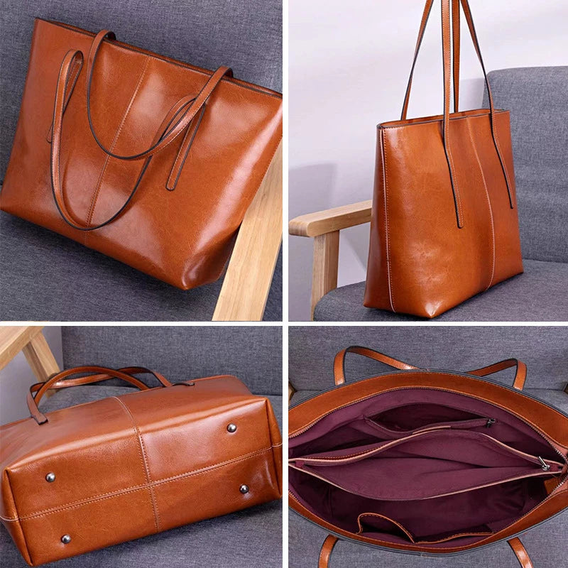 Sutton Leather Tote