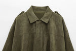Romy Faux Suede Bomber Jacket