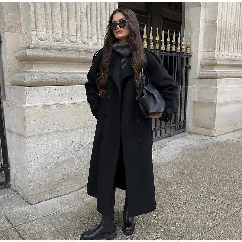 Evelyn Belted Long Coat