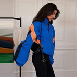 Colorblock Cropped Windbreaker