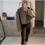 Sienna Croc-Embossed Jacket