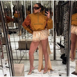 Colorblock Cropped Windbreaker