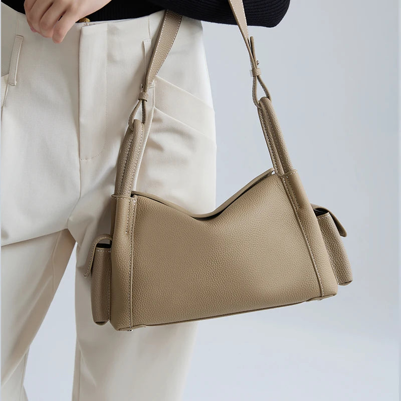 Aveline Leather Shoulder Bag