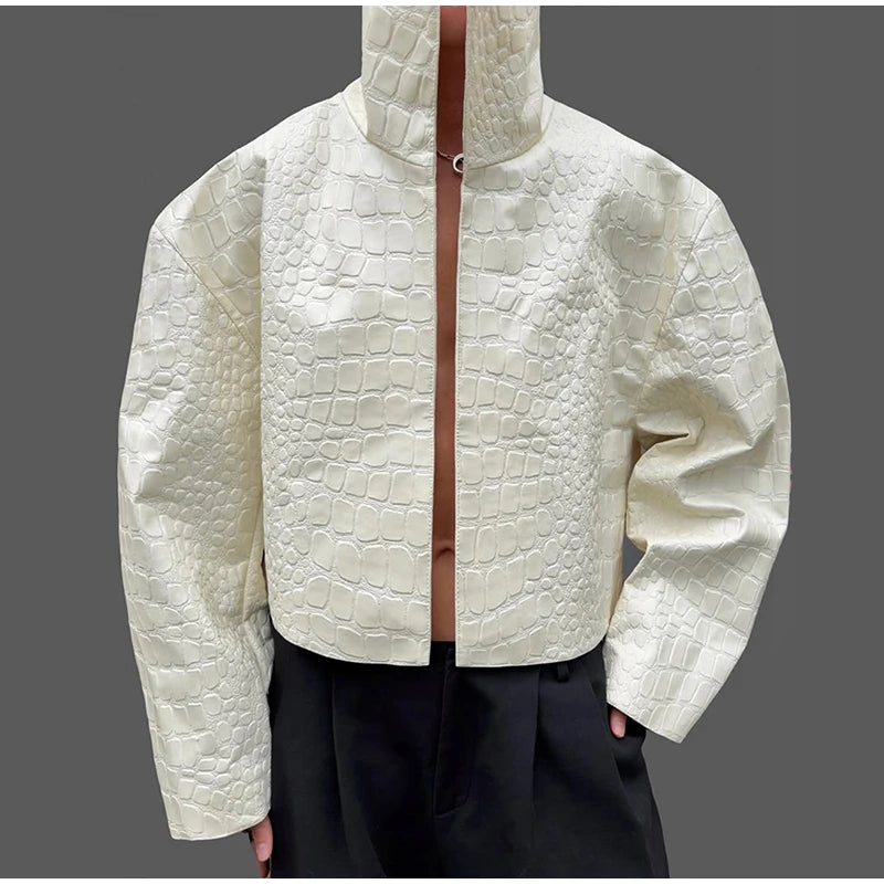 Sienna Croc-Embossed Jacket