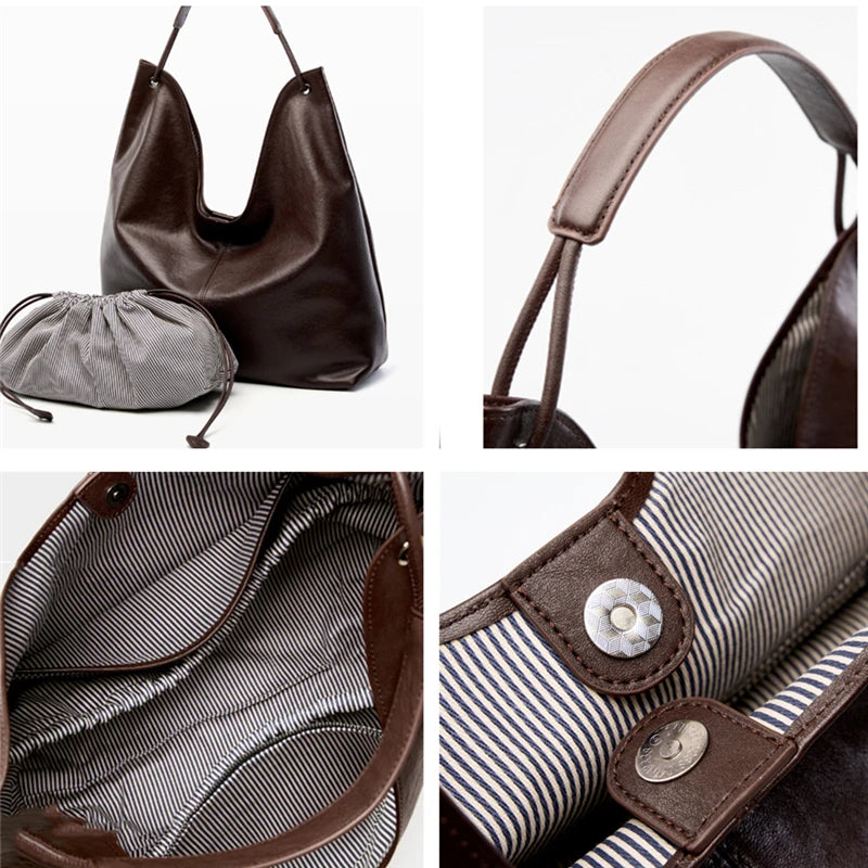 Noemi Leather Hobo Bag
