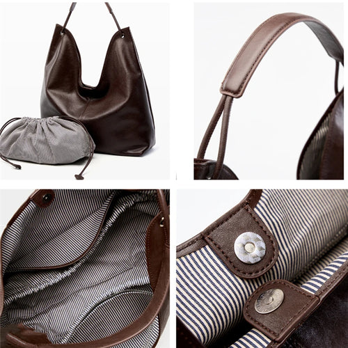 Noemi Leather Hobo Bag