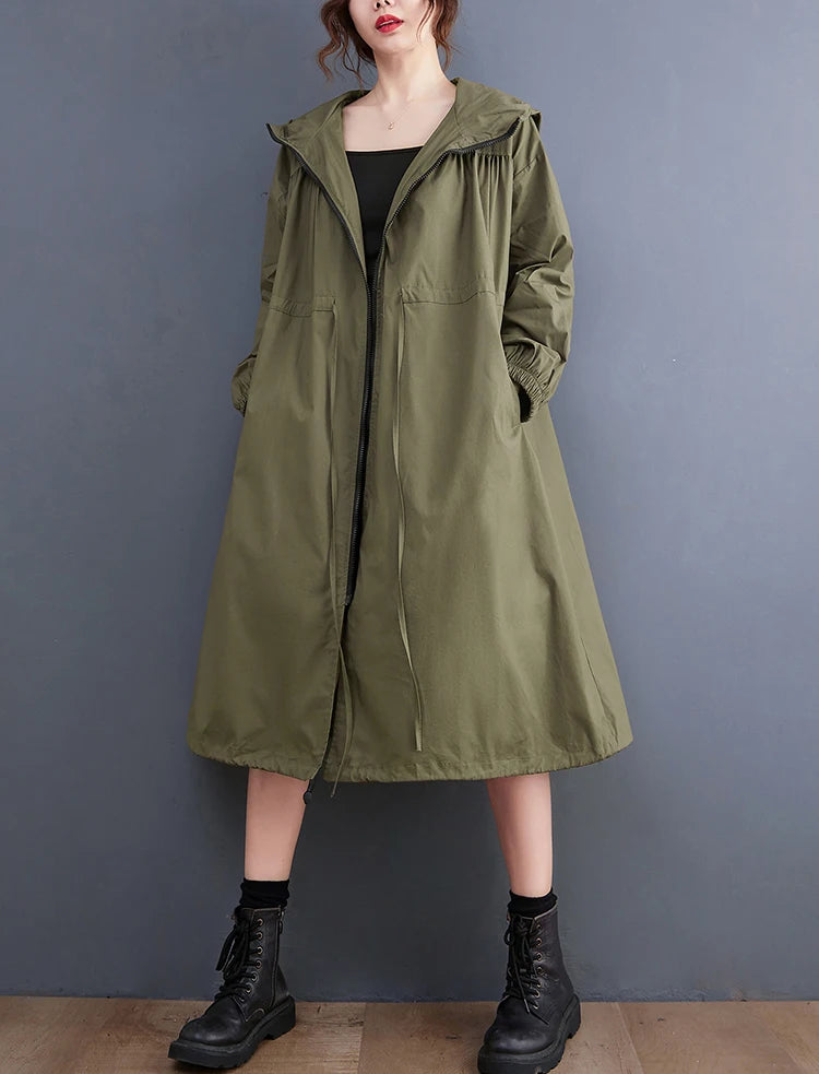 Maren Hooded Utility Coat