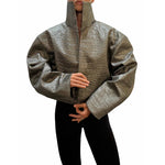 Sienna Croc-Embossed Jacket