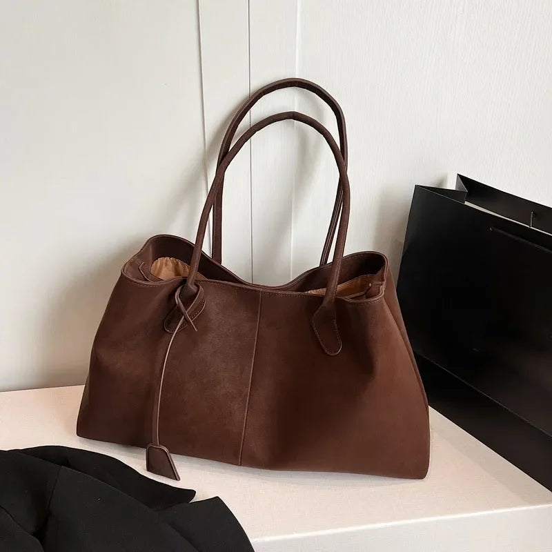 Amara Suede Shoulder Bag