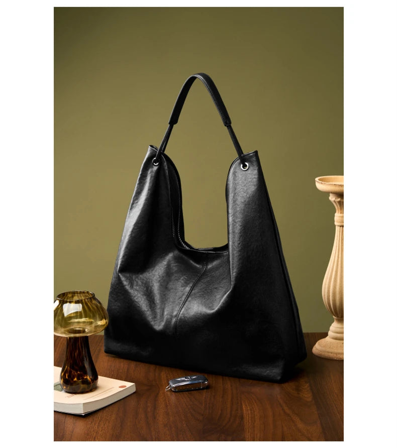 Noemi Leather Hobo Bag