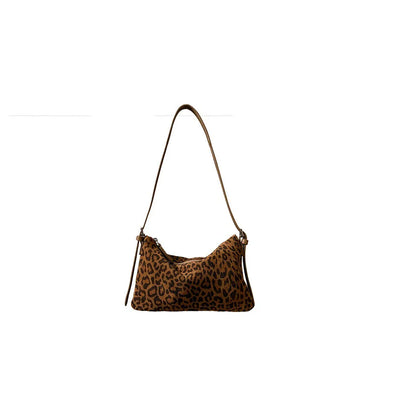 Fashion Leopard Print Mobile Phone Bag Commute Matte New Women's Bag Versatile Leather Crossbody Bag Trendy Small Shoulder Bags