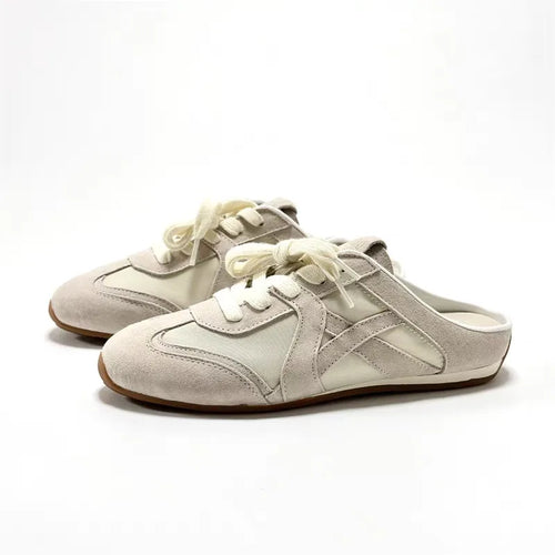 Tessa Retro Lace-Up Mules