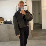 Sienna Croc-Embossed Jacket