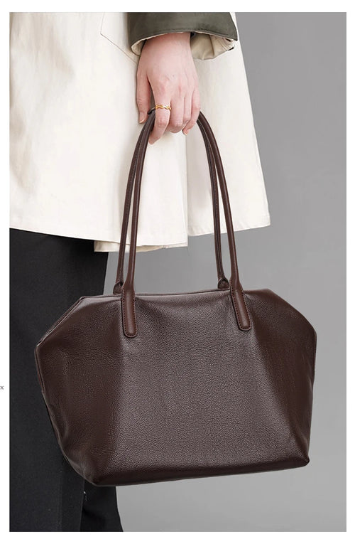 Virelle Leather Tote Bag