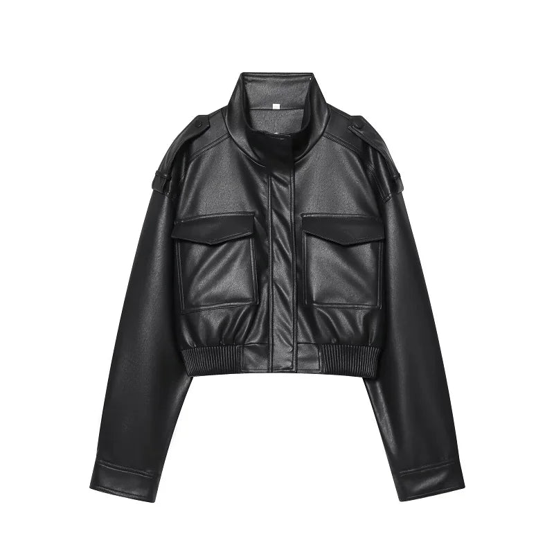Arden Cropped Moto Jacket