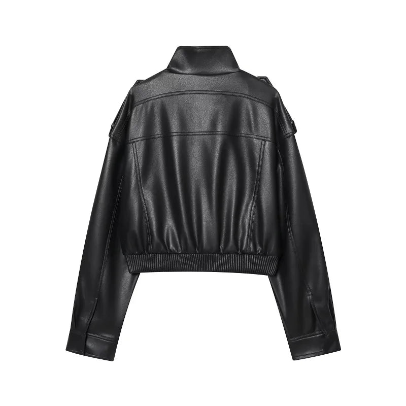 Arden Cropped Moto Jacket