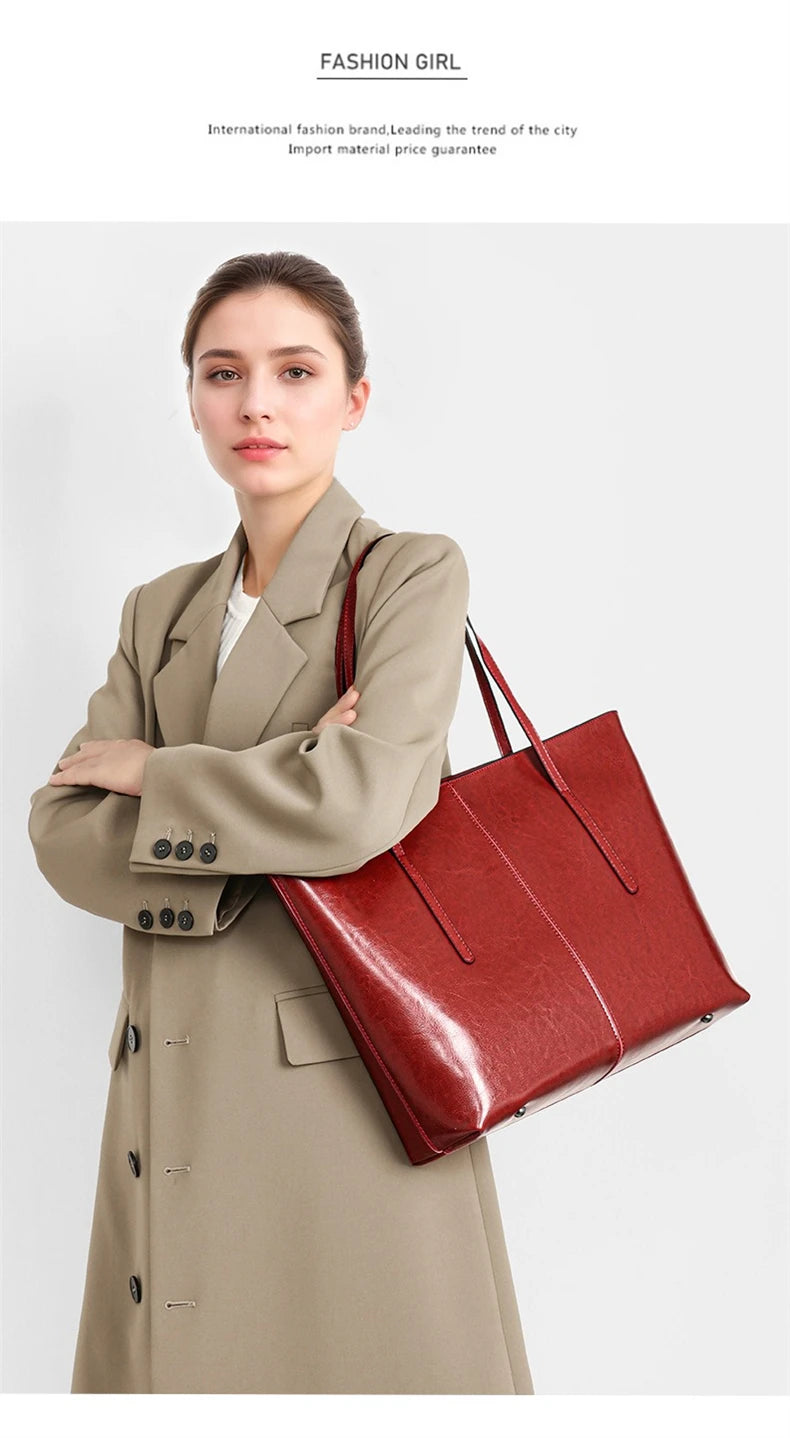 Sutton Leather Tote