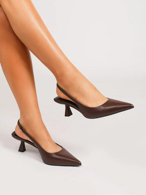 Camille Pointed Slingback Heels