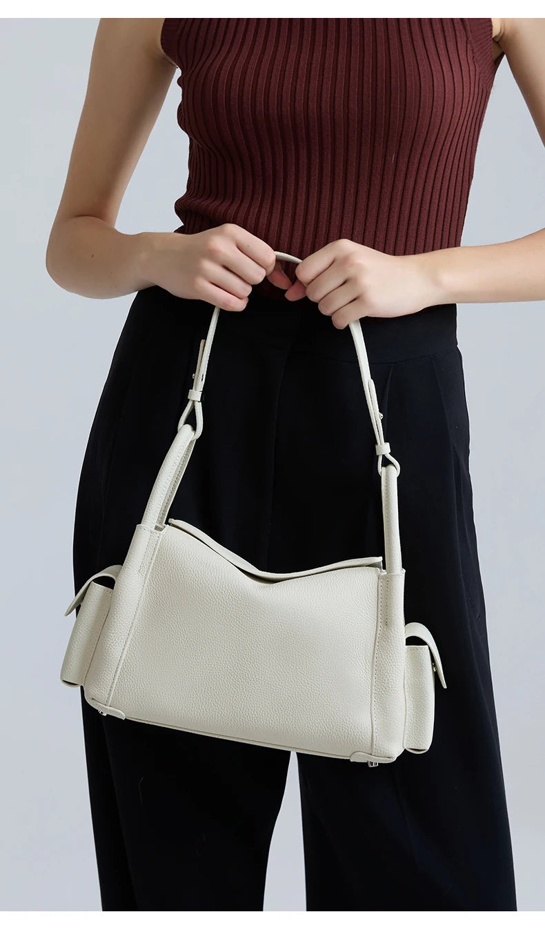 Aveline Leather Shoulder Bag