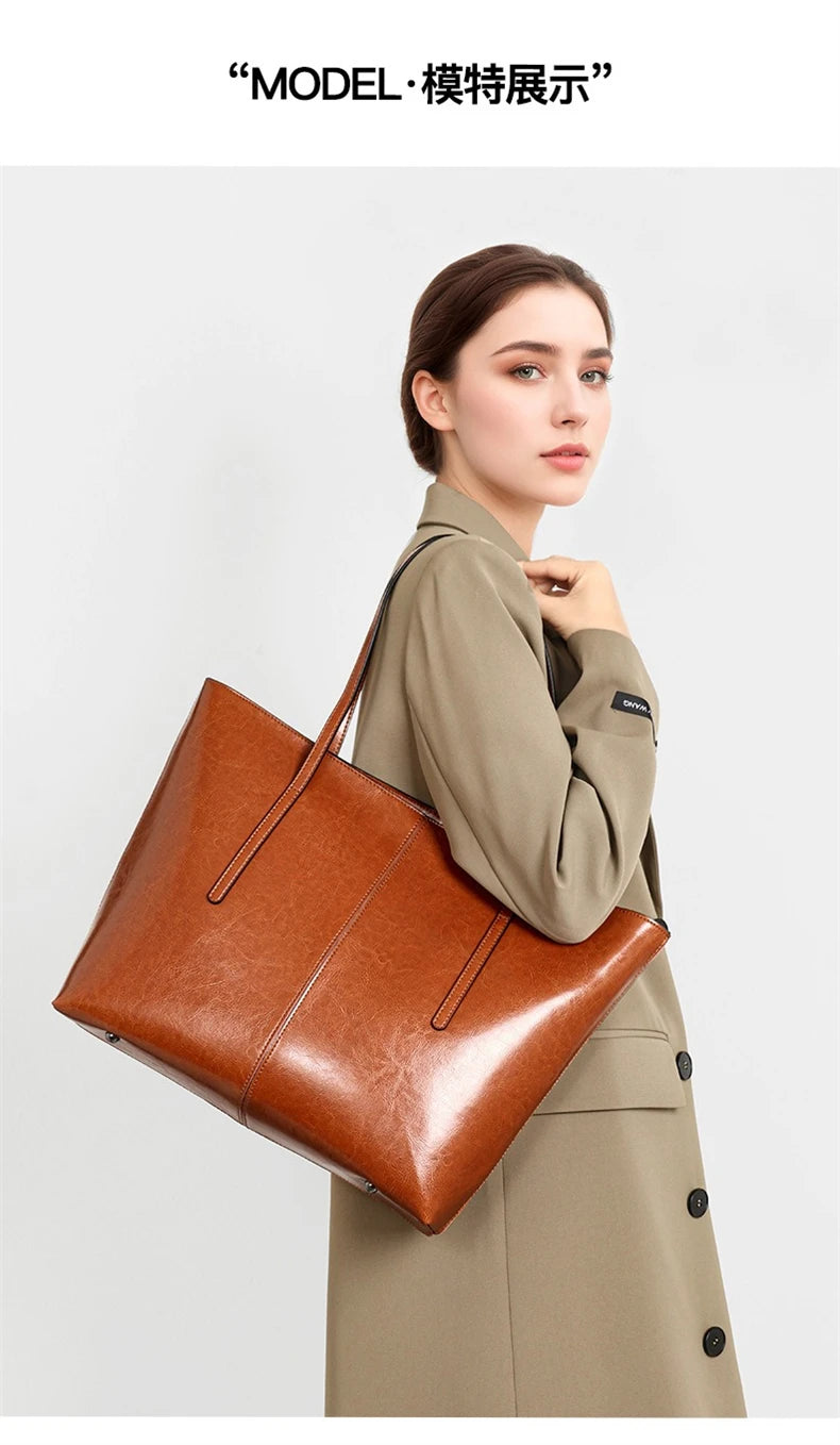 Sutton Leather Tote