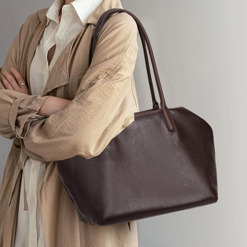 Virelle Leather Tote Bag