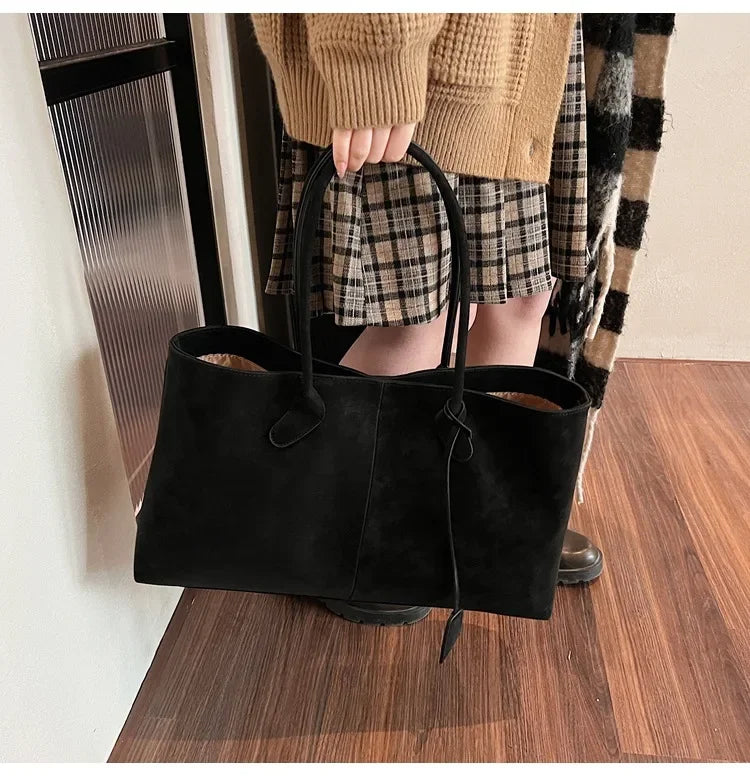 Amara Suede Shoulder Bag