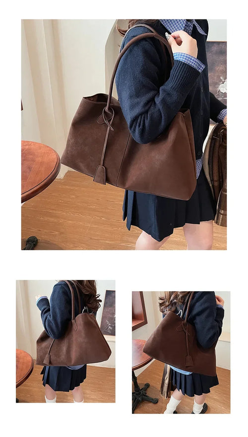 Amara Suede Shoulder Bag