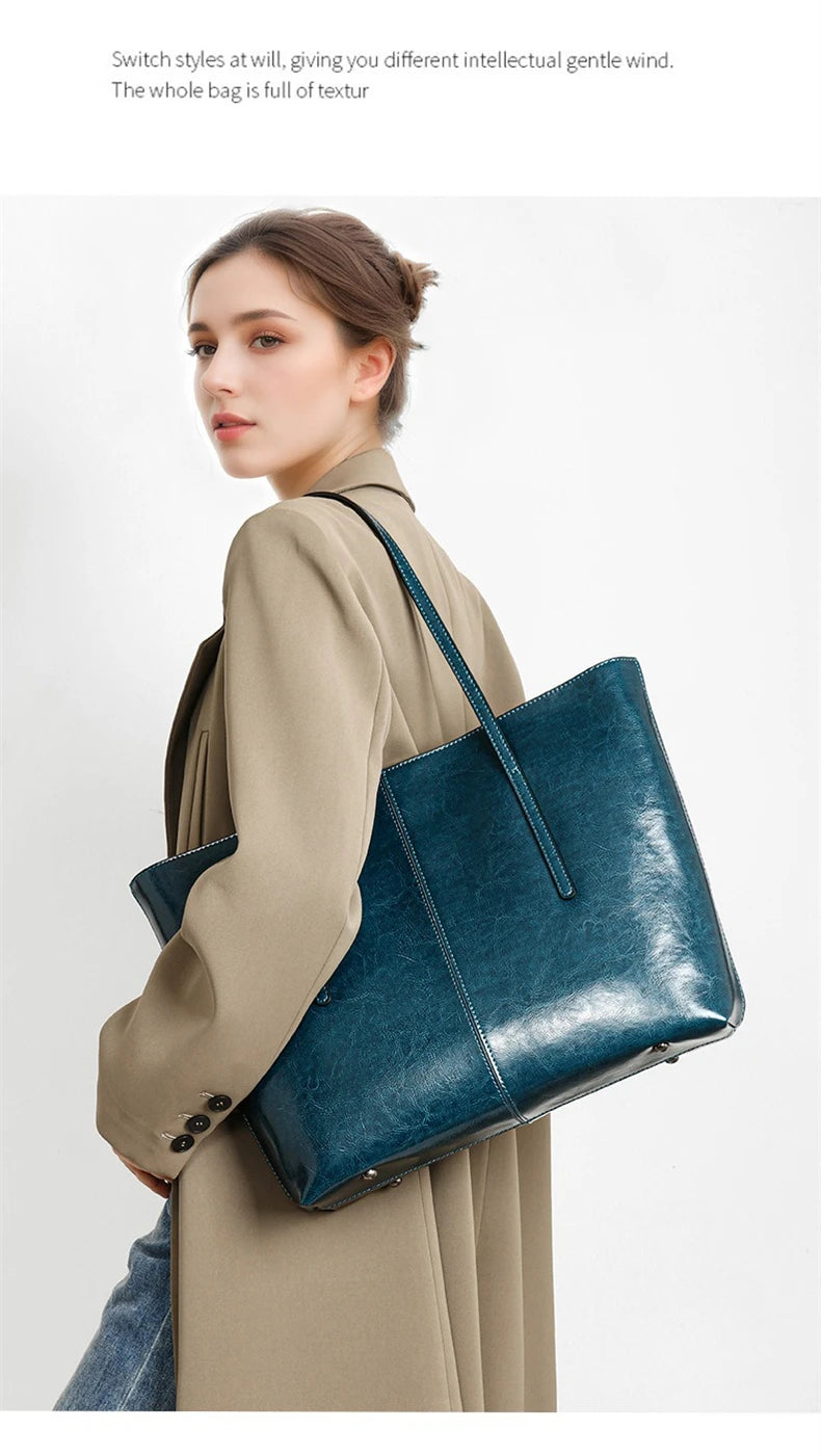 Sutton Leather Tote