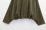 Romy Faux Suede Bomber Jacket