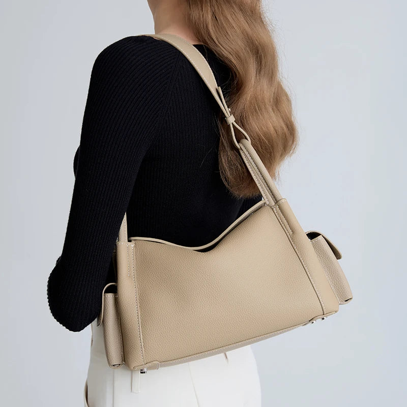 Aveline Leather Shoulder Bag