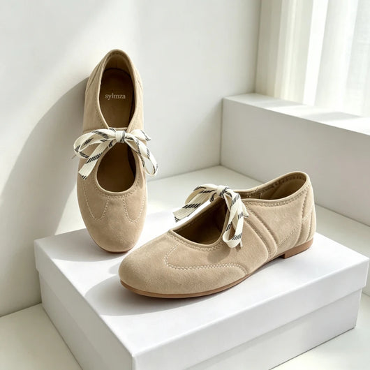 Lauren Lace-up Ballet Flats