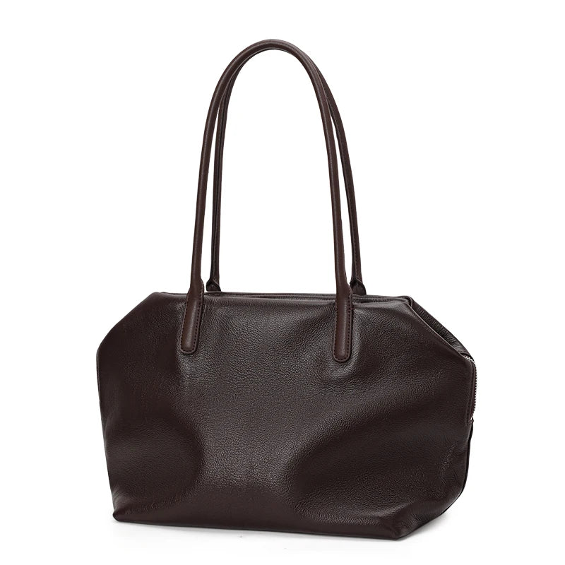 Virelle Leather Tote Bag