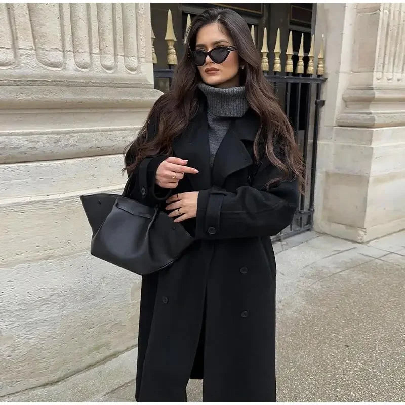 Evelyn Belted Long Coat