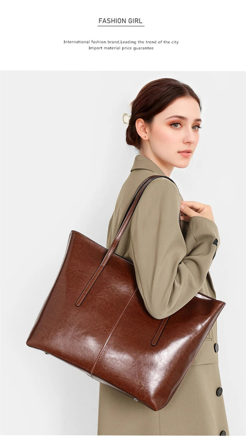 Sutton Leather Tote
