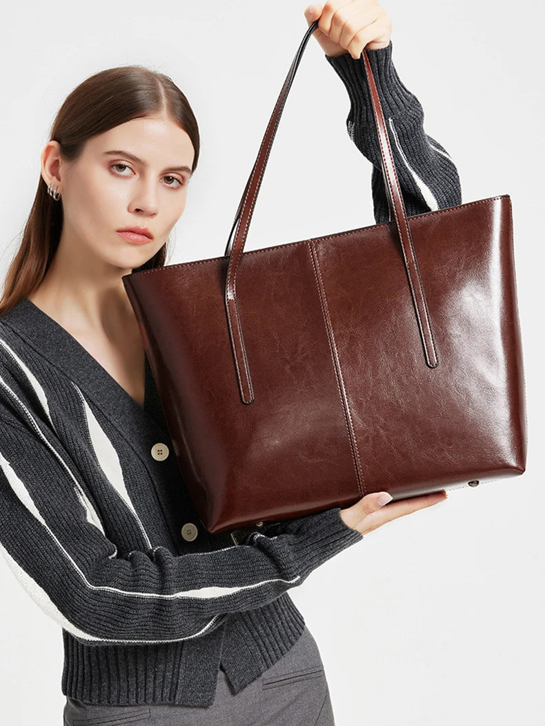 Sutton Leather Tote